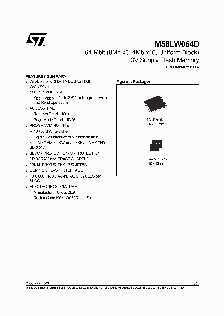 M58LW064D110ZA6T_1270096.PDF Datasheet