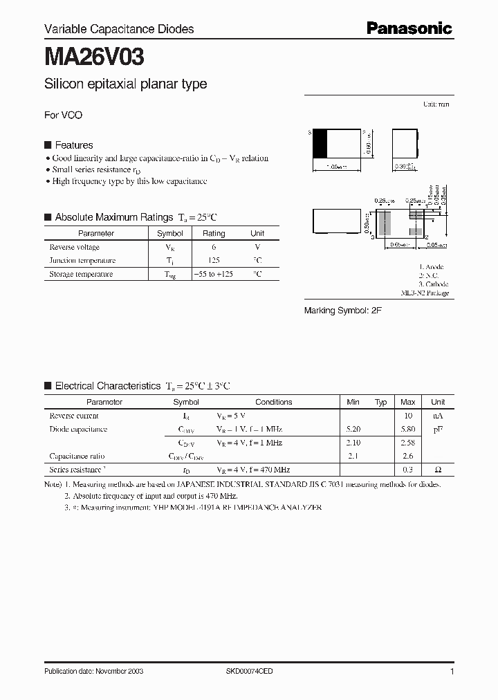 MA26V03_1271139.PDF Datasheet