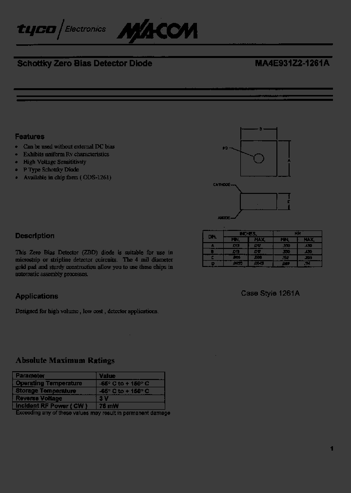 MA4E931Z2-1261A_1271412.PDF Datasheet