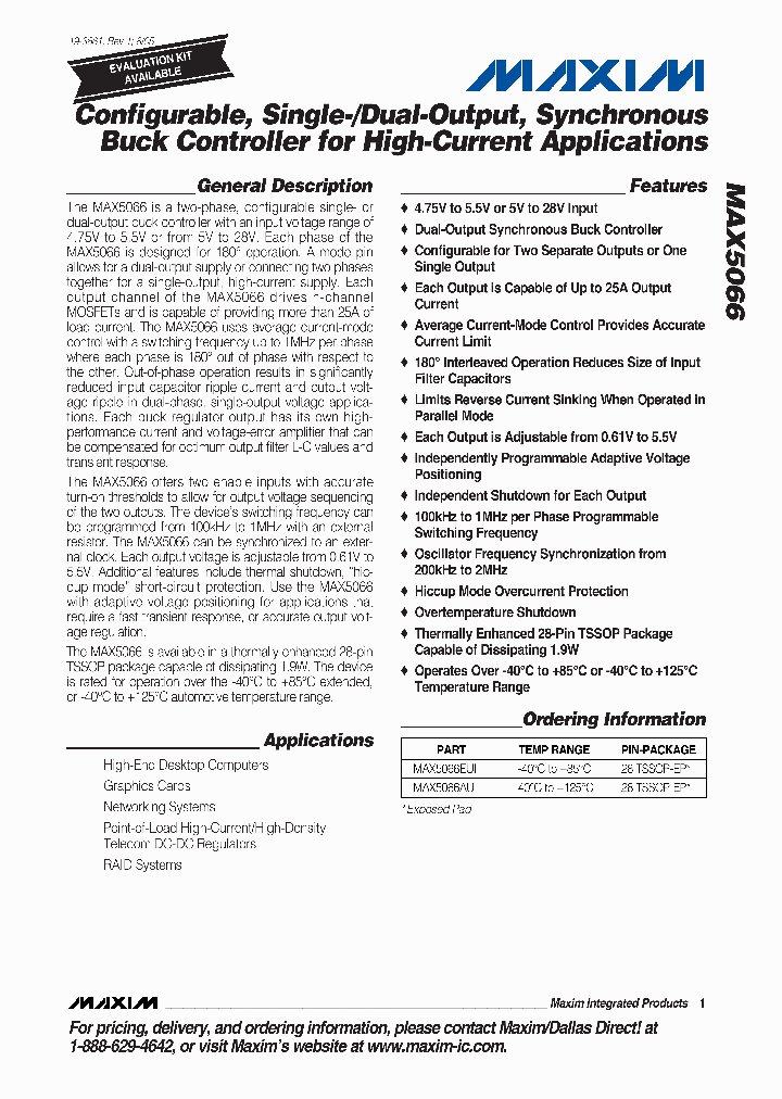 MAX5066EUI_1273479.PDF Datasheet