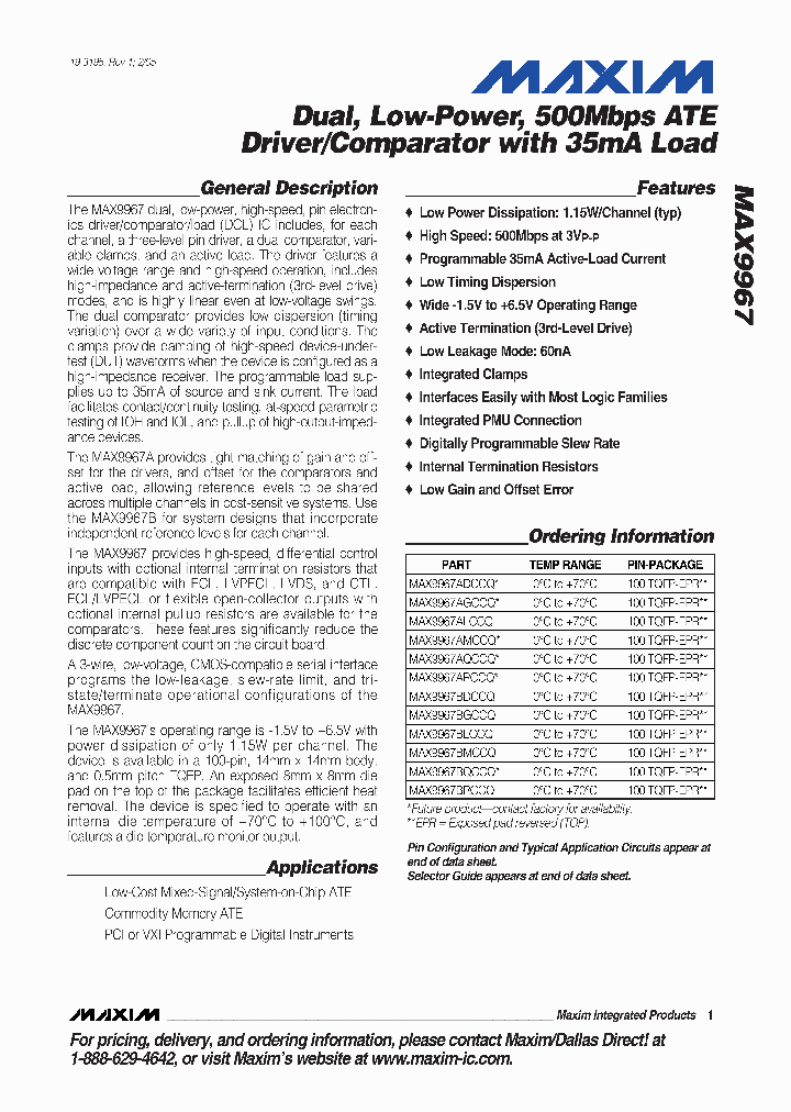 MAX9967BRCCQ_1274333.PDF Datasheet