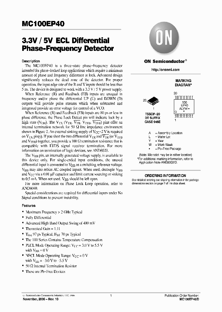 MC100EP40DTG_750508.PDF Datasheet
