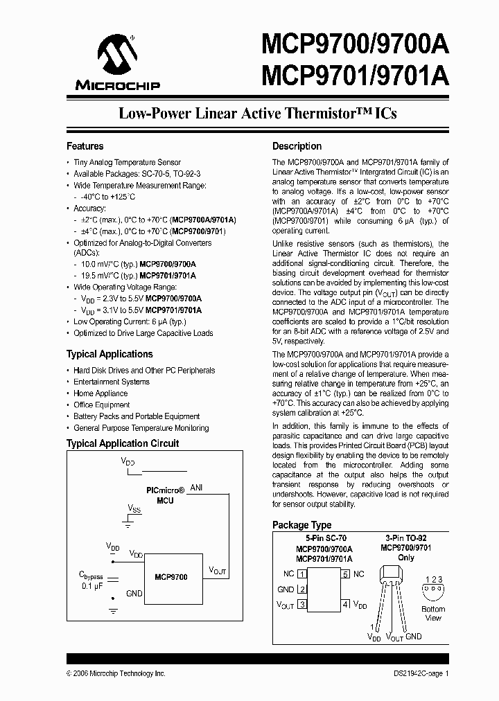 MCP9701T-ELT_1182086.PDF Datasheet