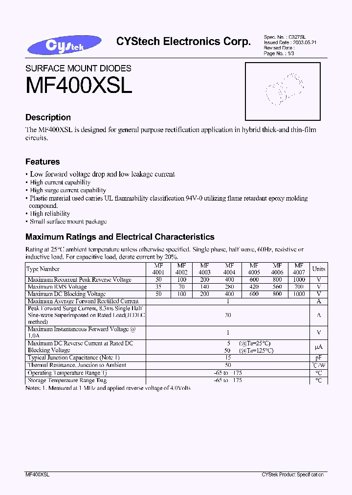 MF400XSL_1278463.PDF Datasheet