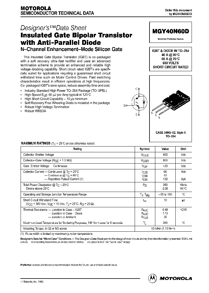 MGY40N60D_1278903.PDF Datasheet