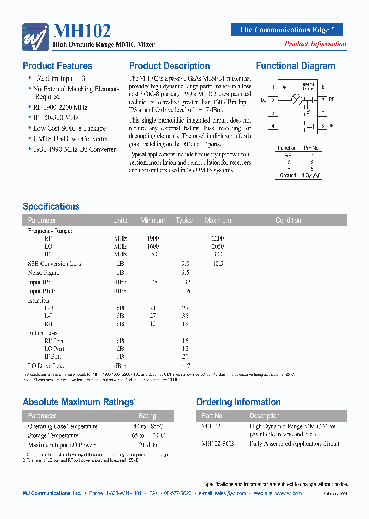 MH102-PCB_1278907.PDF Datasheet