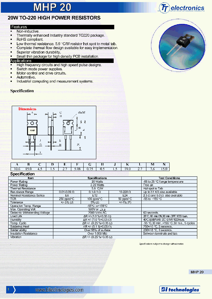 MHP20500J_1279115.PDF Datasheet