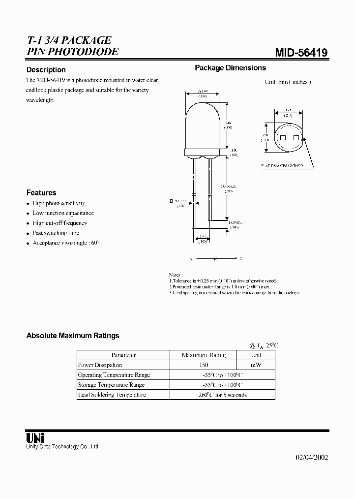 MID-56419_1279564.PDF Datasheet