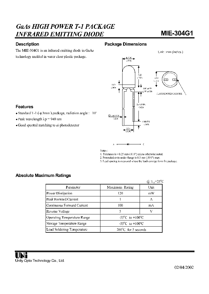 MIE-304G1_1279602.PDF Datasheet