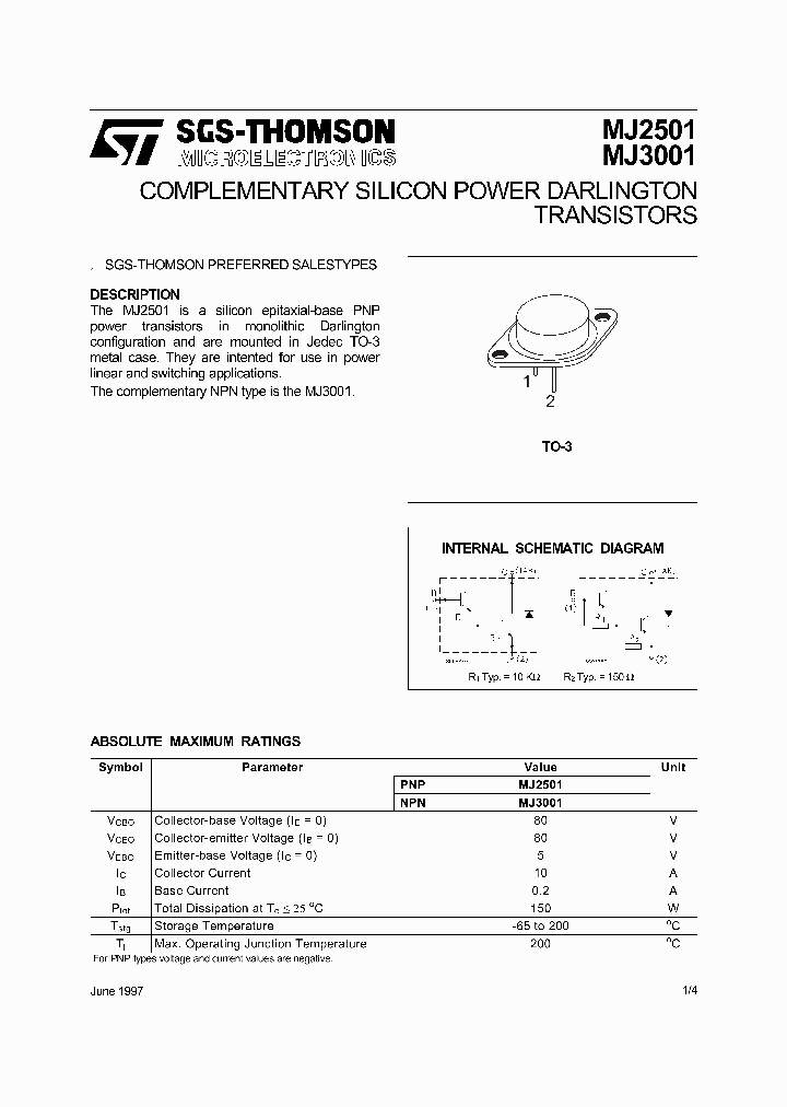 MJ3001_1279825.PDF Datasheet