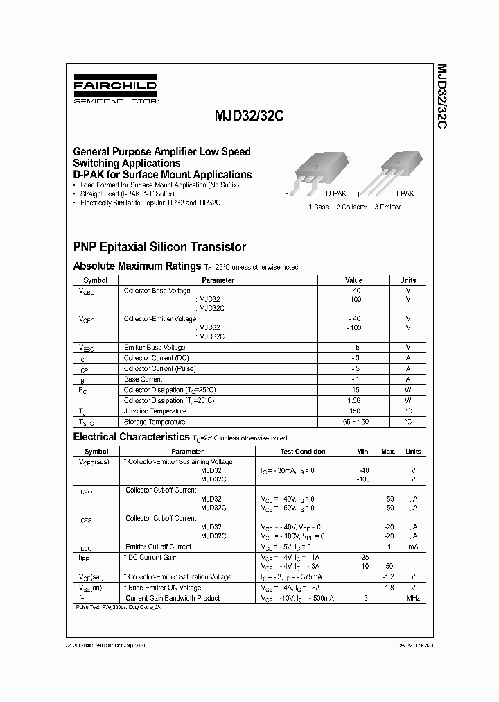 MJD32C_1053626.PDF Datasheet