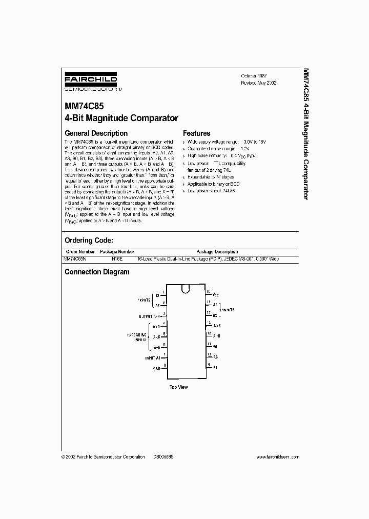 MM74C85N_1280804.PDF Datasheet