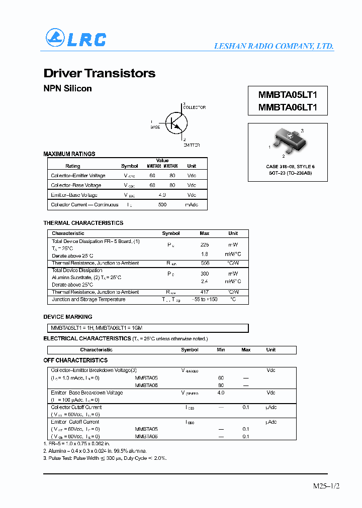 MMBTA06LT1_1151914.PDF Datasheet