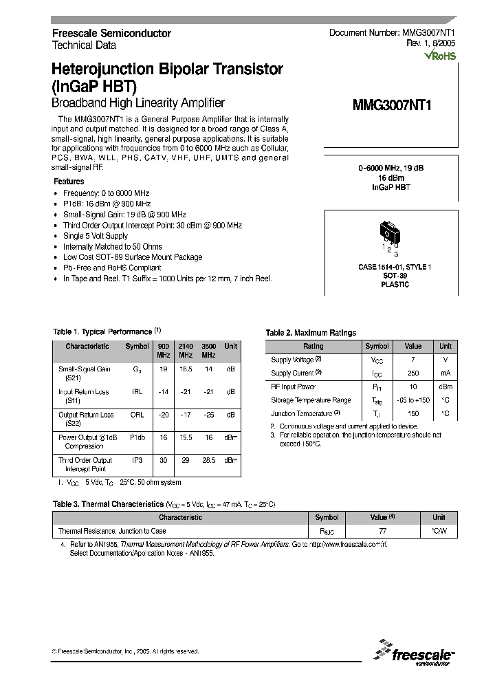 MMG3007NT1_1281703.PDF Datasheet