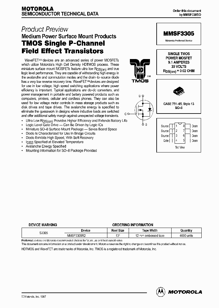 MMSF3305_1281763.PDF Datasheet