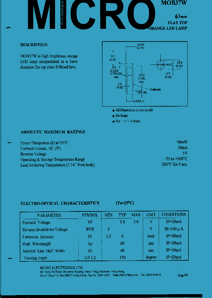 MOB37W_1282106.PDF Datasheet