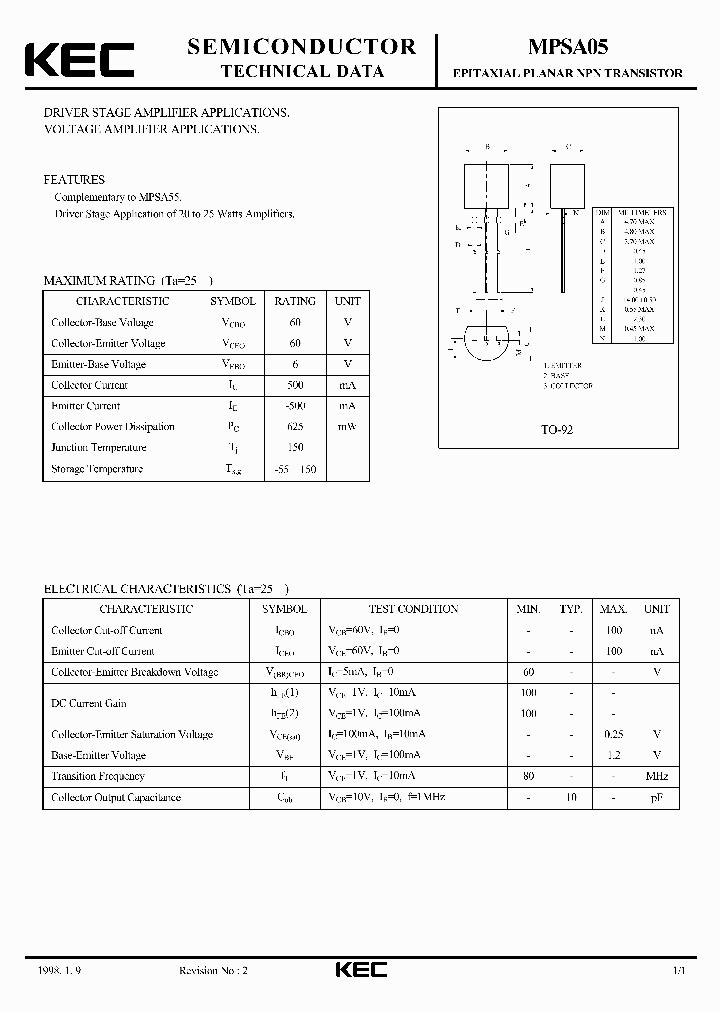 MPSA05_1120530.PDF Datasheet