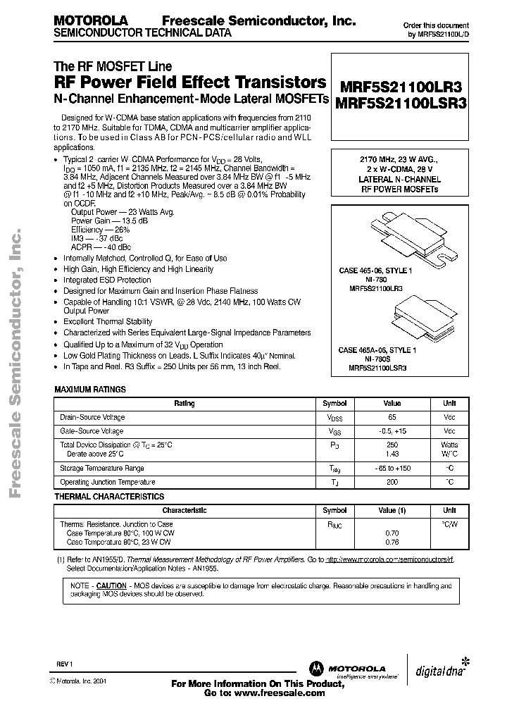 MRF5S21100LSR3_1283600.PDF Datasheet