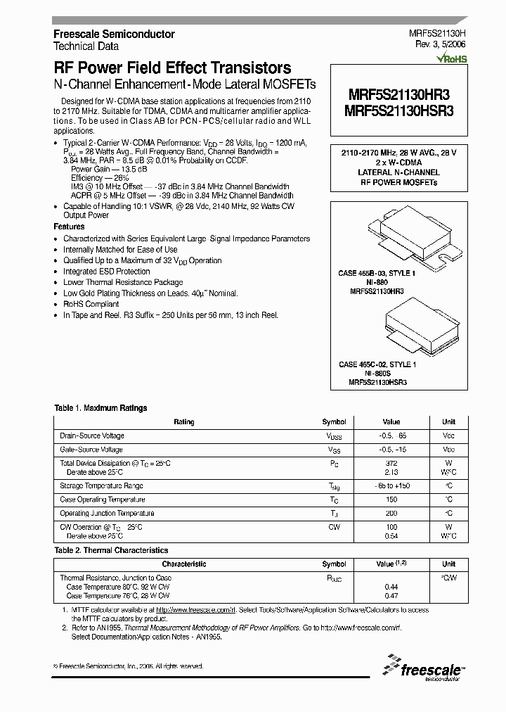 MRF5S21130HSR3_1283601.PDF Datasheet