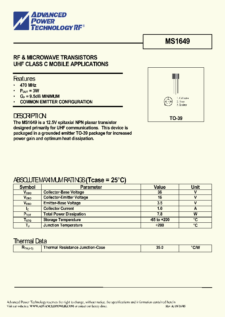 MS1649_1283806.PDF Datasheet