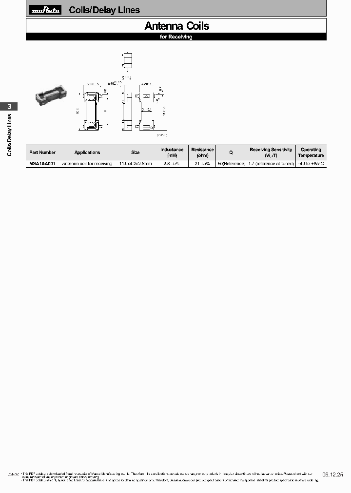 MSA1AA001_1283999.PDF Datasheet