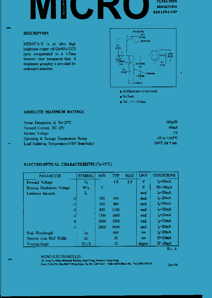 MSB49TA-X_1284085.PDF Datasheet