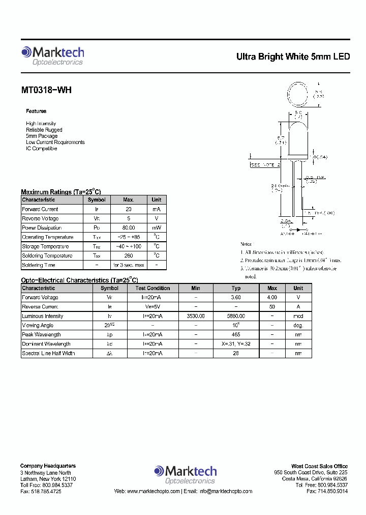 MT0318-WH_1052896.PDF Datasheet