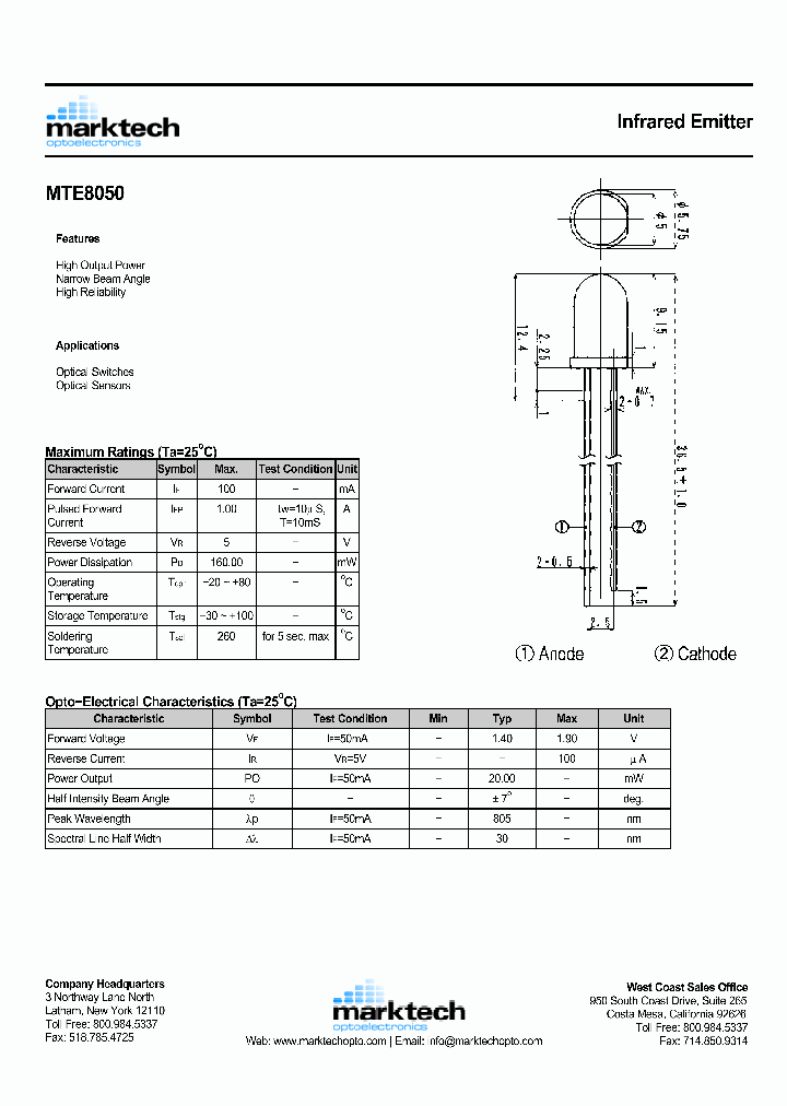 MTE8050_1285715.PDF Datasheet