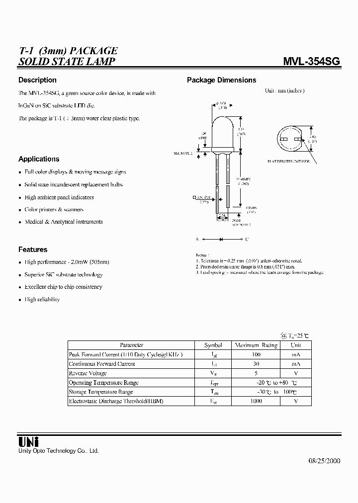 MVL-354SG_1286384.PDF Datasheet