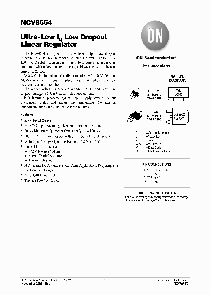 NCV8664ST50T3G_1097759.PDF Datasheet