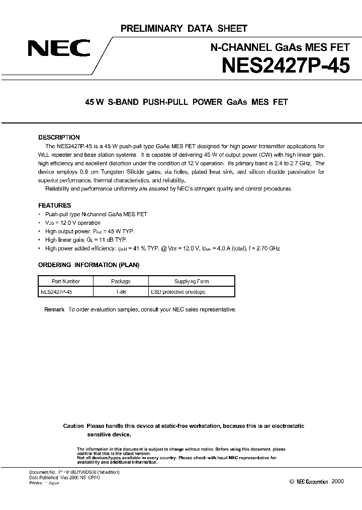 NES2427P-45_1029751.PDF Datasheet
