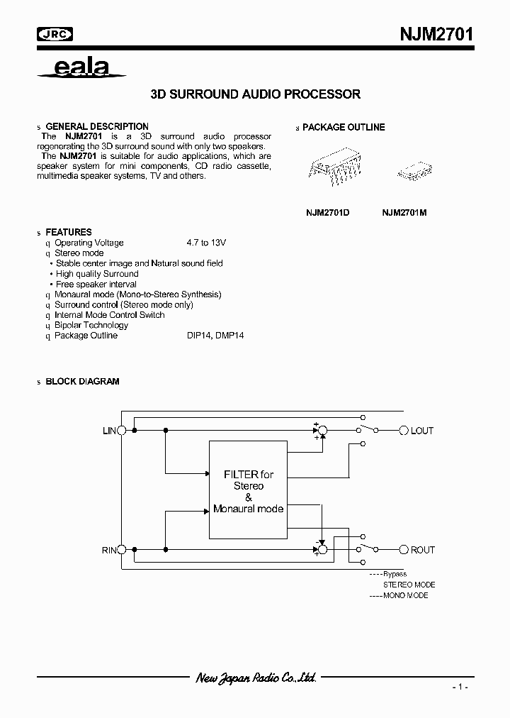 NJM2701M_1288906.PDF Datasheet