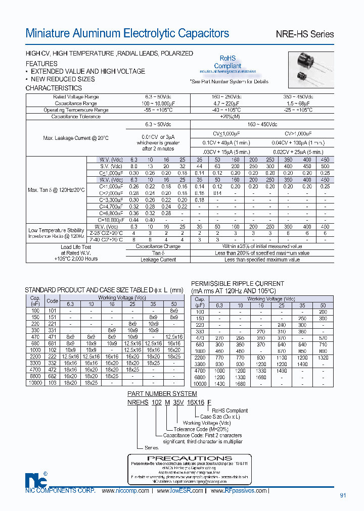 NREHS930M63V8X9F_1289645.PDF Datasheet