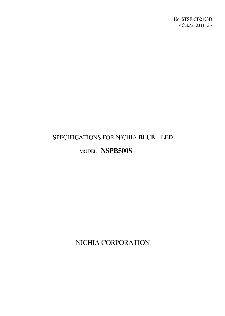 NSPB500S_1289749.PDF Datasheet