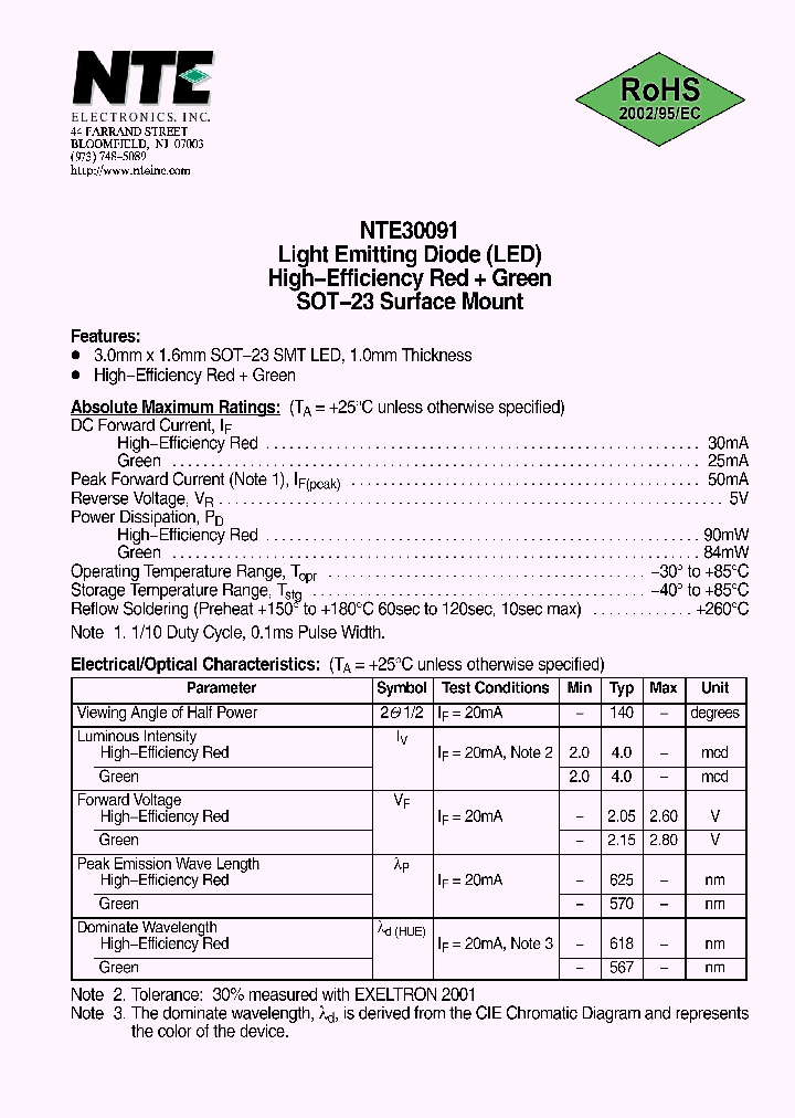 NTE30091_1132846.PDF Datasheet