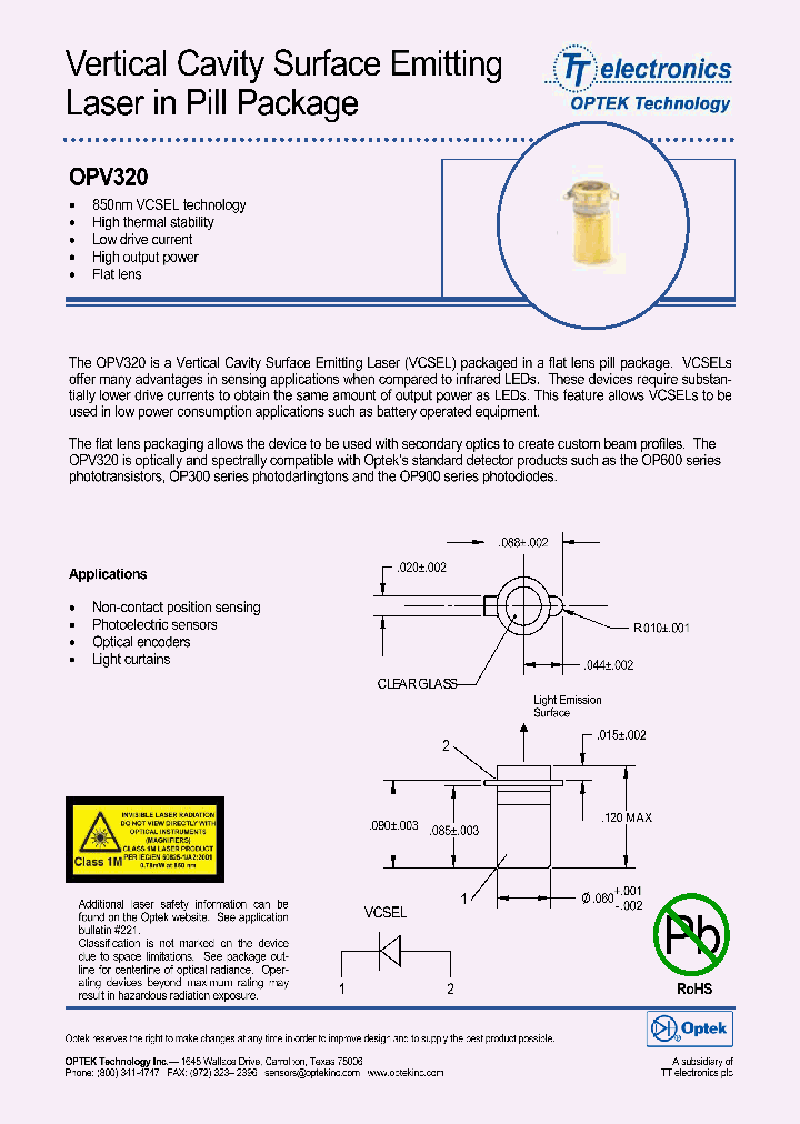 OPV320_1139129.PDF Datasheet