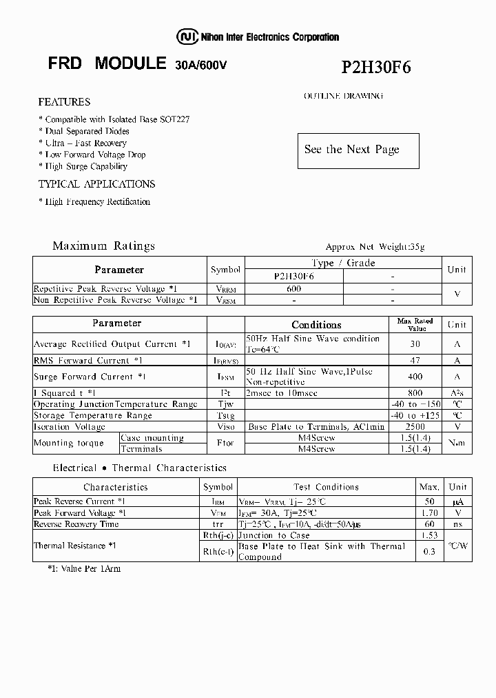 P2H30F6_1292878.PDF Datasheet