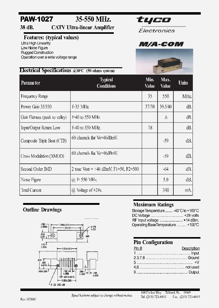 PAW1027_1293582.PDF Datasheet