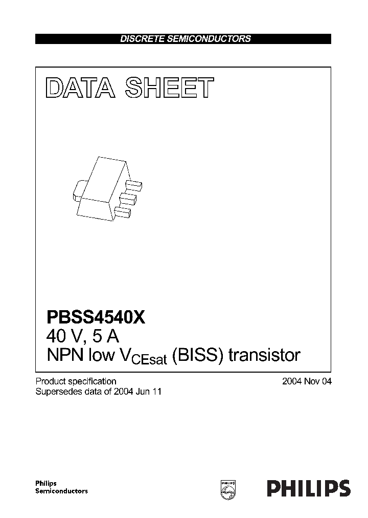 PBSS4540X_1293767.PDF Datasheet