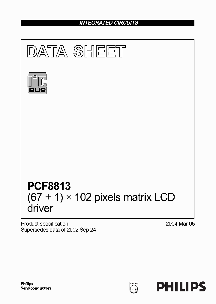 PCF8813U_1294327.PDF Datasheet