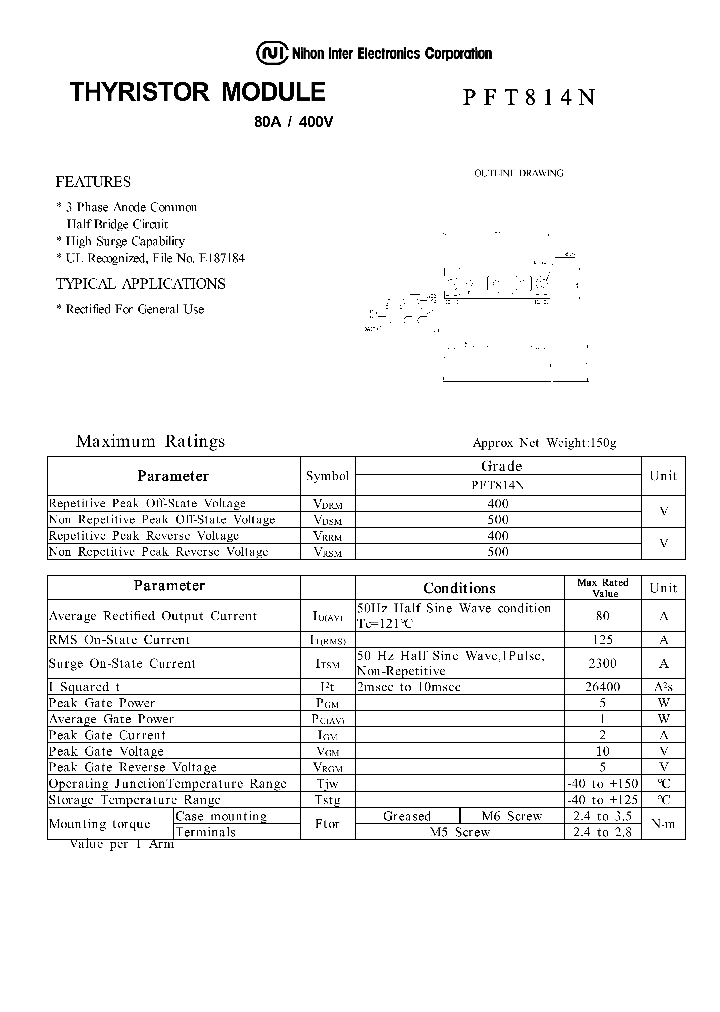 PFT814N_1295191.PDF Datasheet