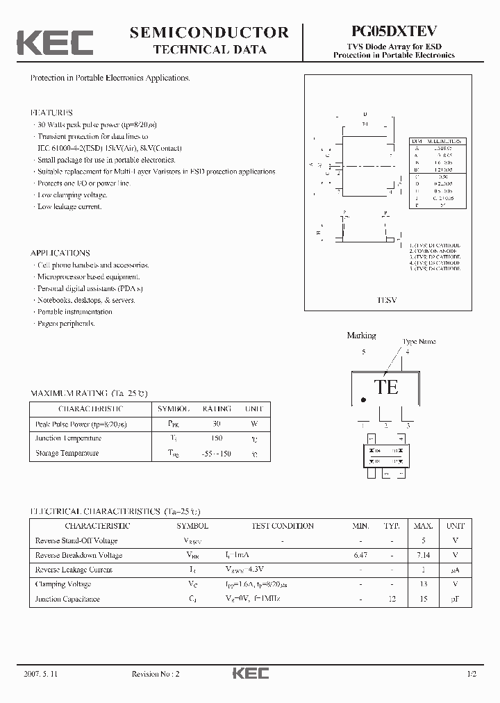 PG05DXTEV_1135486.PDF Datasheet