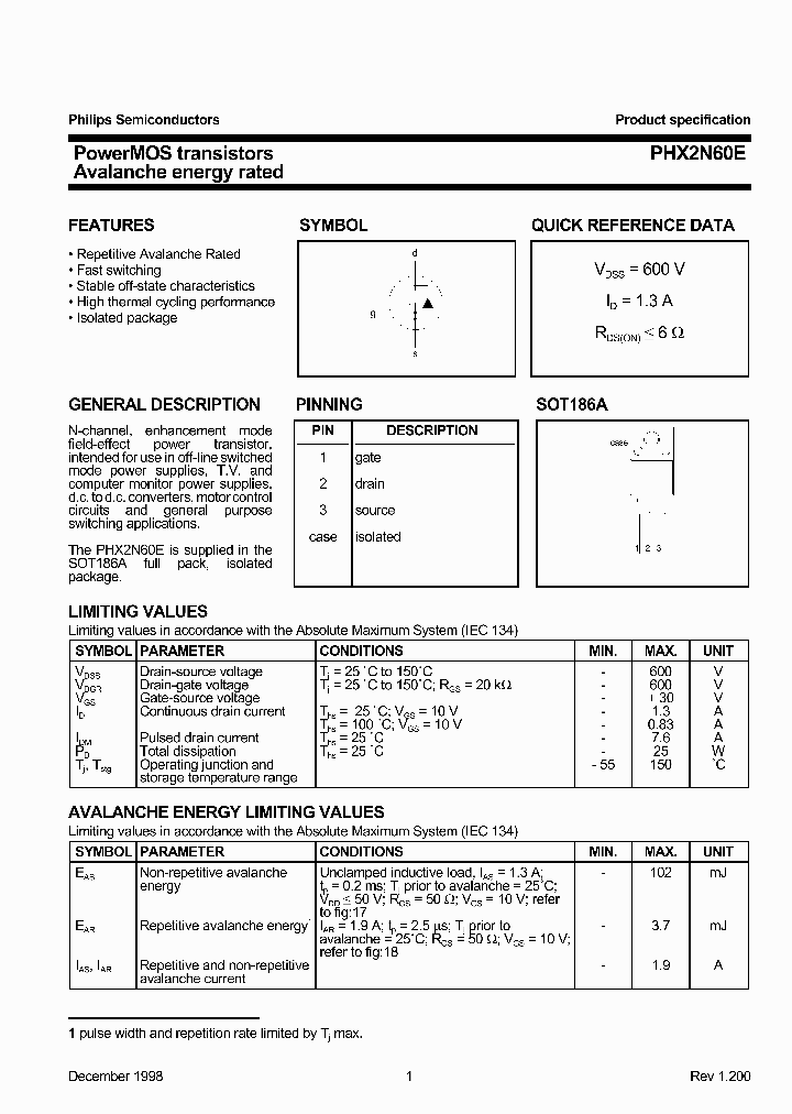 PHX2N60E_1295683.PDF Datasheet