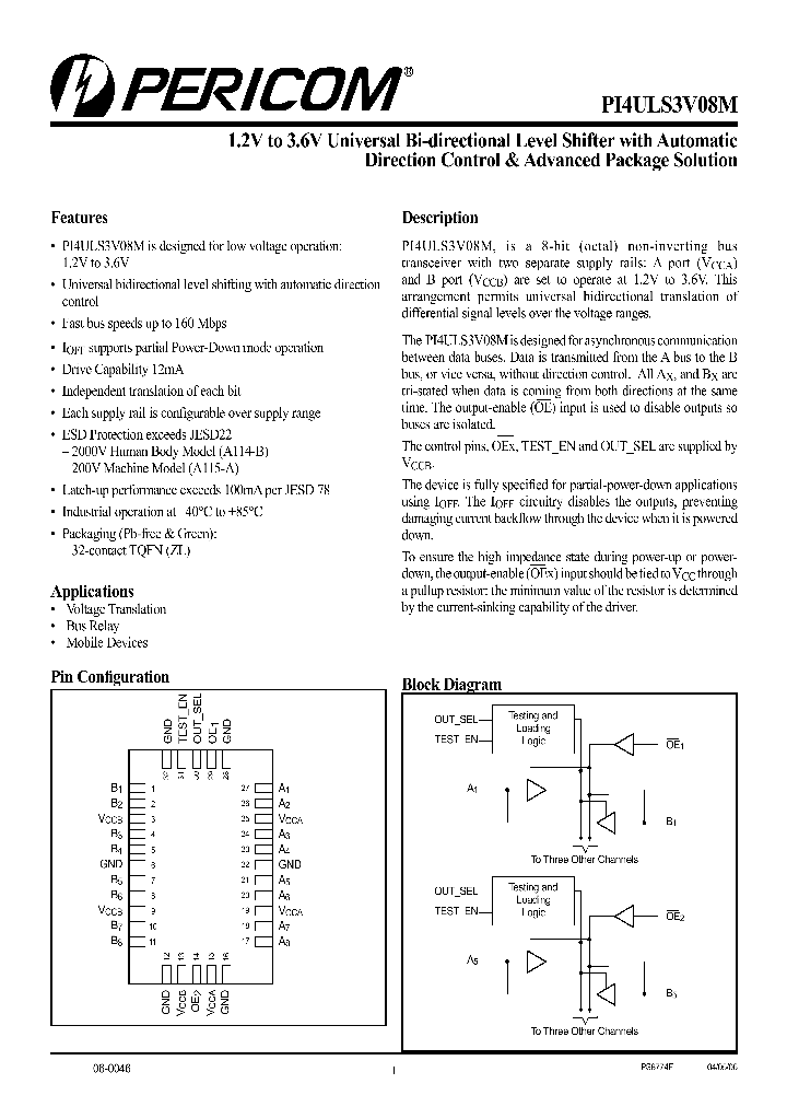 PI4ULS3V08MZLE_626778.PDF Datasheet