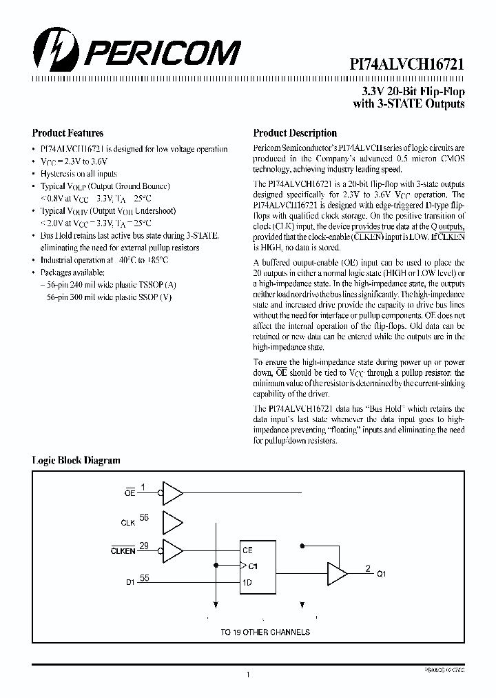 PI74ALVCH16721_1037836.PDF Datasheet