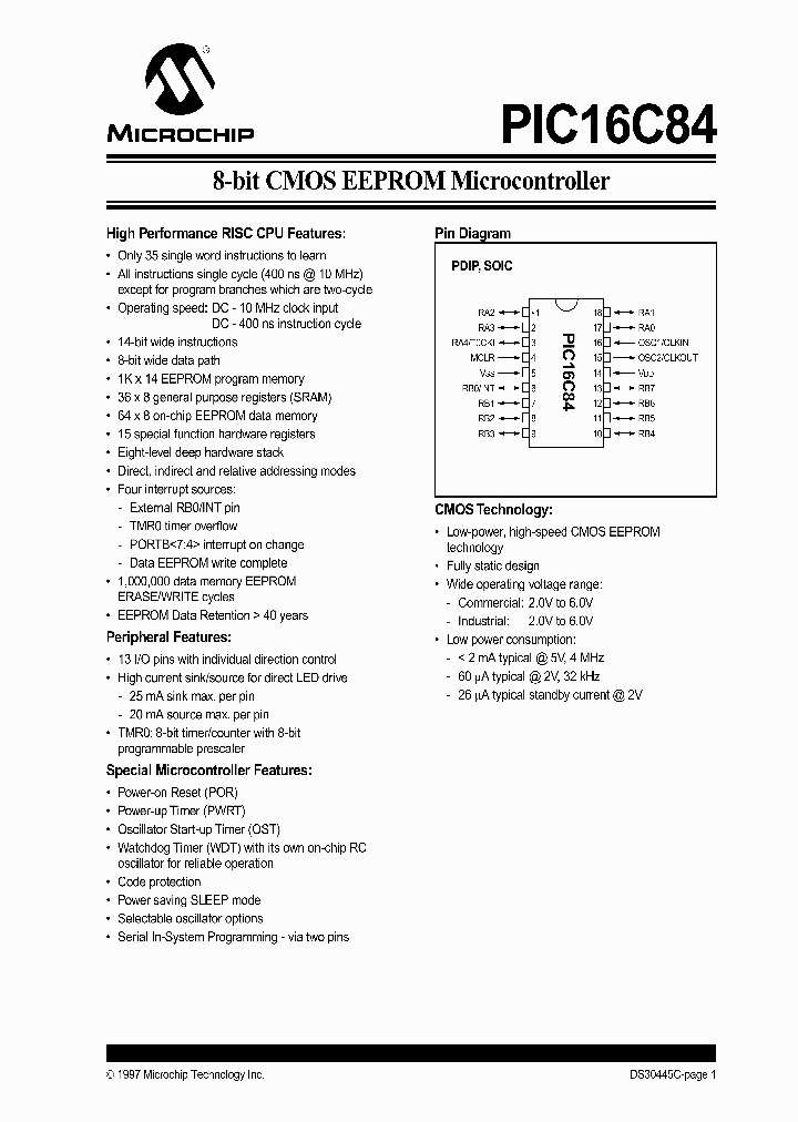 PIC16C8497_1135097.PDF Datasheet