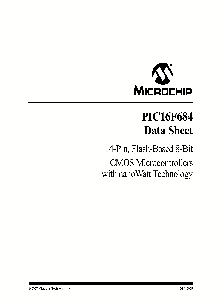 PIC16F68407_1136956.PDF Datasheet
