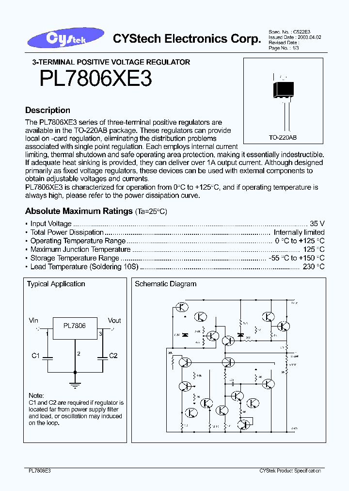 PL7806XE3_1296425.PDF Datasheet