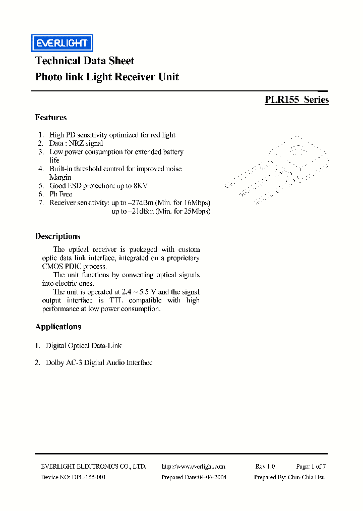 PLR155S3_1296575.PDF Datasheet