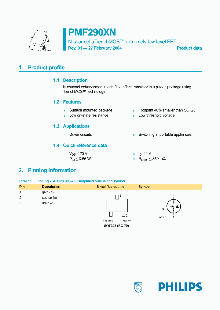 PMF290XN_1296990.PDF Datasheet